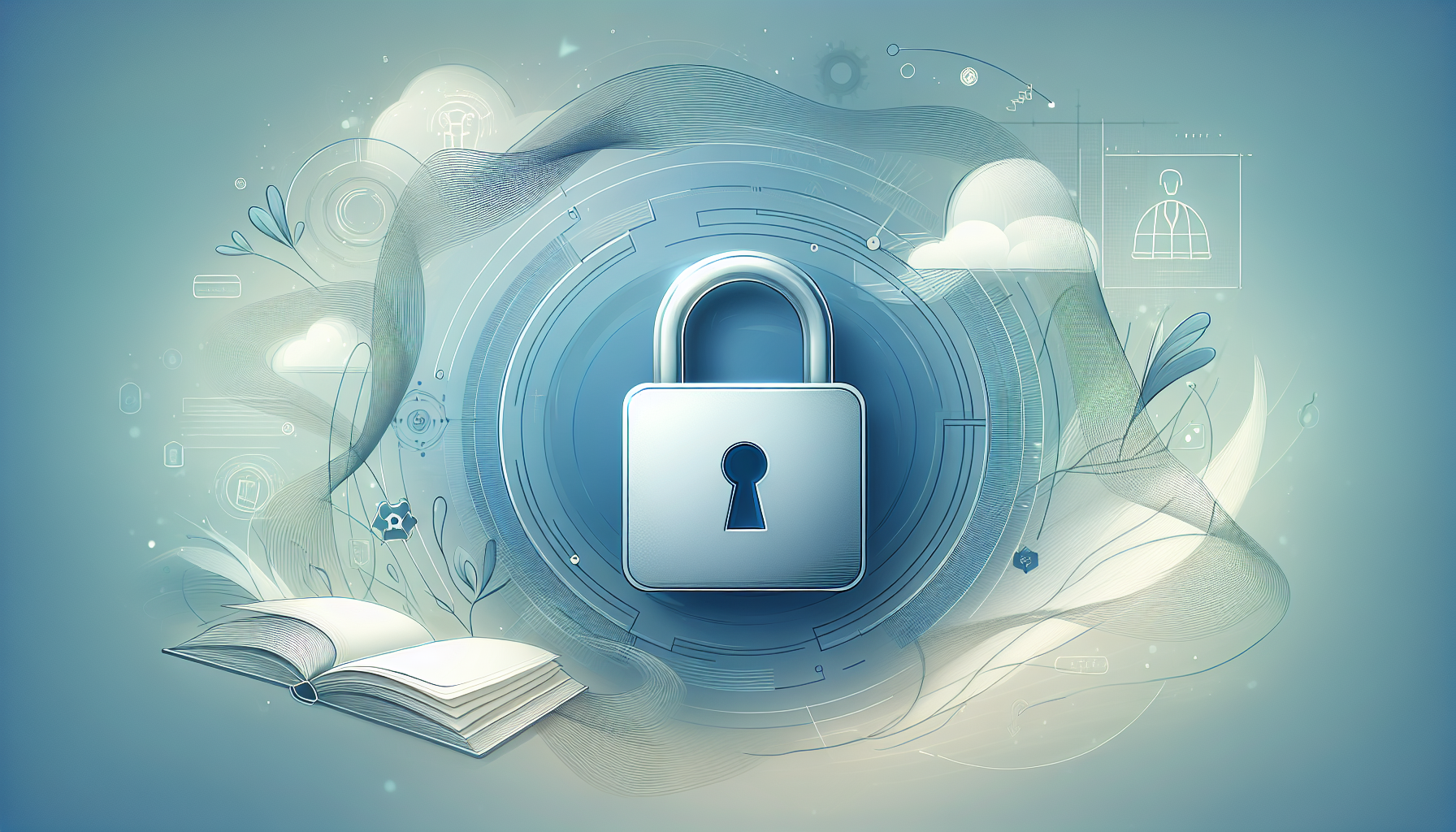 "Padlock representing data security in eLearning."